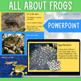 All about frogs PowerPoint presentation slide show (life c