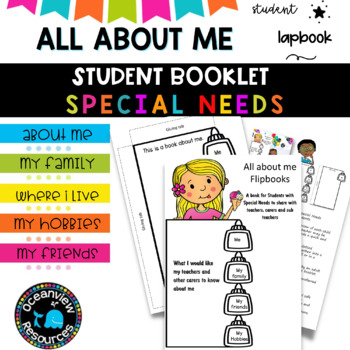 Preview of All about me- A back to school book 