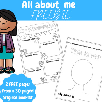 Preview of All about me FREEBIE - 2 pages