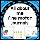 All about me Fine Motor Journals for Preschool
