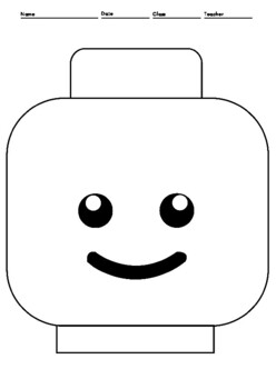 All about me - Lego head bulletin board design and | TPT