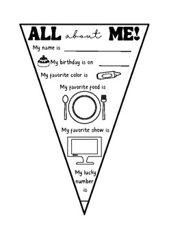 Preview of All about me Pennant