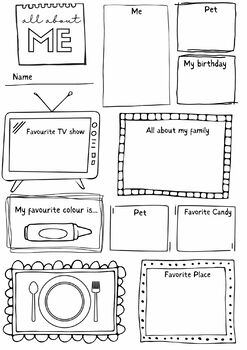 All about me activity by Mercedes Rodriguez | TPT