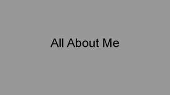 All about me digital student copy by Matthews' Marvelous Classroom