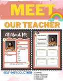 All​ about​ me,meet​ the​ teacher Self introducing​ bundle​