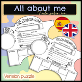 All about me - puzzle layout