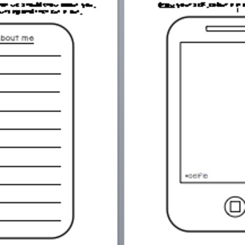 Preview of Distance Learning- All about me- #selfie