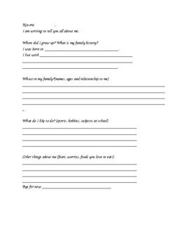 All about me sheet by fhiona wainwright | TPT