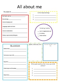 All about me template by Young Learners | TPT