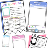 All about me! with IG interface-First day of school activi