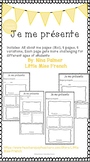 All about me worksheet in French (Je me présente)