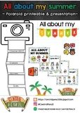 All about my Summer - Polaroid template & Oral interaction