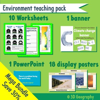 Preview of All about the environment - teaching resource bundle