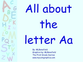 Preview of All about the letter Aa smartboard