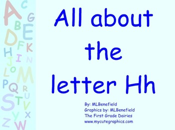 Preview of All about the letter Hh smartboard