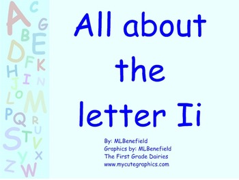 Preview of All about the letter Ii smartboard