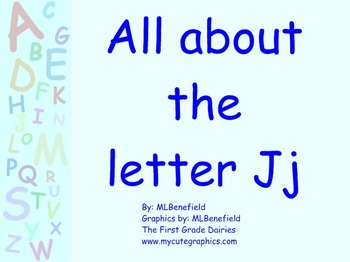 Preview of All about the letter Jj smartboard