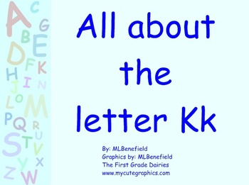 Preview of All about the letter Kk smartboard