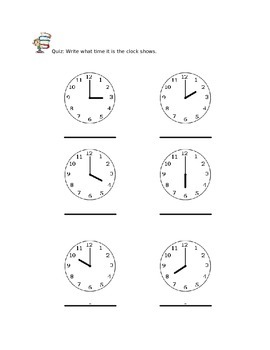 All about time workbook for 2nd Grade by Miss J's Tutoring | TPT