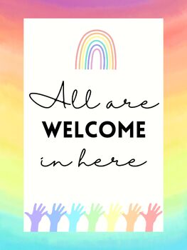 Preview of All are Welcome Here Poster ---PDF, PNG, JPG
