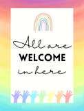 All are Welcome Here Poster ---PDF, PNG, JPG