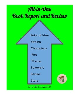 Preview of All-in-One Book Report with Book Review for 3rd, 4th, 5th grades