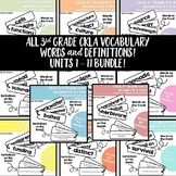 All in One Bundle 3rd Grade CKLA Vocab. Words and Definiti