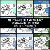 All in One Bundle 5th Grade CKLA Core Vocab. Words and Def