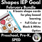 Shapes IEP Goals, Task Cards, File Folders - Data Tracking