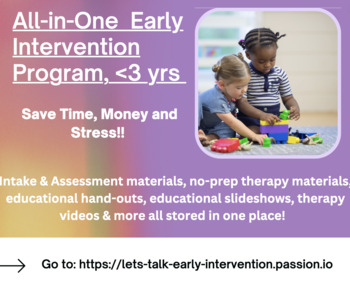 Preview of All-in-One Early Intervention Program (receptive & expressive language)
