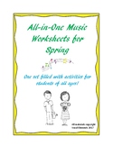 All-in-One Spring Music Worksheets