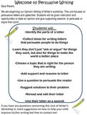 All in One Writer's Workshop Opinion/Persuasive Writing