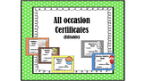 All occasion certificates 34!