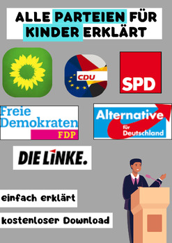 Preview of All political parties in Germany - explained for children in German