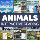 ANIMALS Interactive Reading Comprehension BUNDLE Main Idea