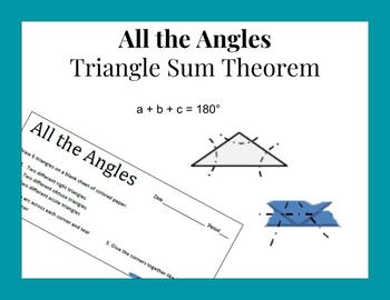 Preview of All the Angles - Triangle Sum Theorem Exploration