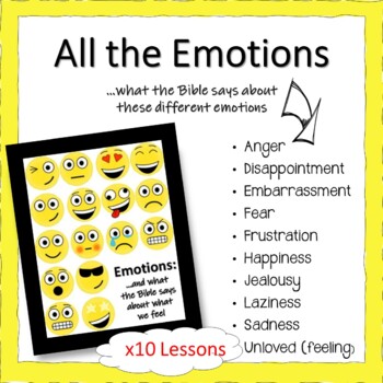 All the Emotions. A Bible Study on Emotions. Lessons. Games. Worksheets ...