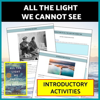Preview of All the Light We Cannot See Anticipatory Activities Intro Historical Context