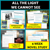 All the Light We Cannot See Novel Study, Bundle, Unit Plan