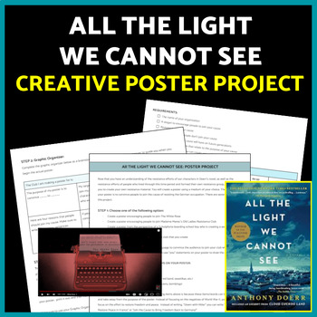 Preview of All the Light We Cannot See Creative Project Anthony Doerr Novel Study Pg. 421