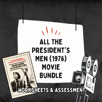 Preview of All the President's Men (1976) Movie Bundle (Worksheet and Multiple Choice Test)