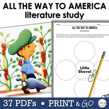 Preview of All the Way to America | Literature Study | Printables | Immigration