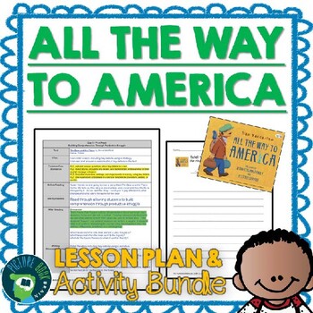 Preview of All the Way to America by Dan Yaccarino Lesson Plan and Activities