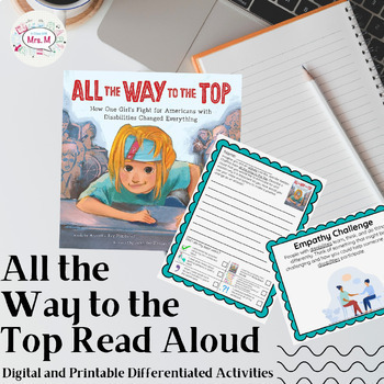 Preview of All the Way to the Top Read Aloud Digital/Printable Differentiated Activities