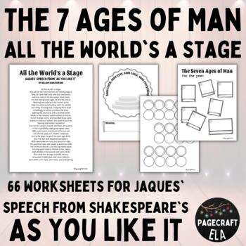Preview of All the World's a Stage | The Seven Ages of Man | Differentiated Activity Pack