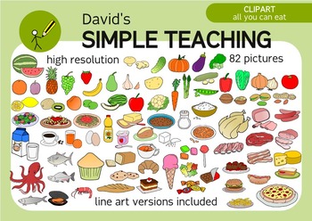 Preview of All you can eat - Food Clipart with free preview