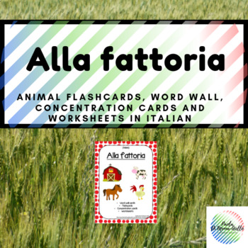 Preview of Alla fattoria/Farm Animals (Italian)