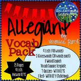Allegiant by Veronica Roth Vocabulary Pack