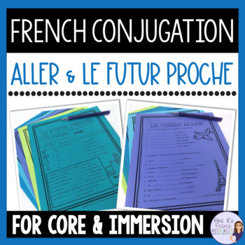 Preview of Aller worksheets & verb conjugation activities LE VERBE ALLER ET LE FUTUR PROCHE