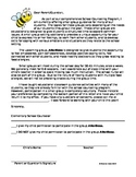 AllerBees ~ Parent Permission Letter and Questionnaire
